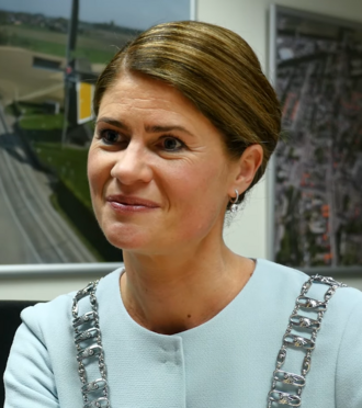 Portret van Christine van Basten-Boddin